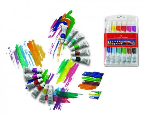 FABER TÜP GUAJ BOYA 12 RENK TÜP 12ML 121011