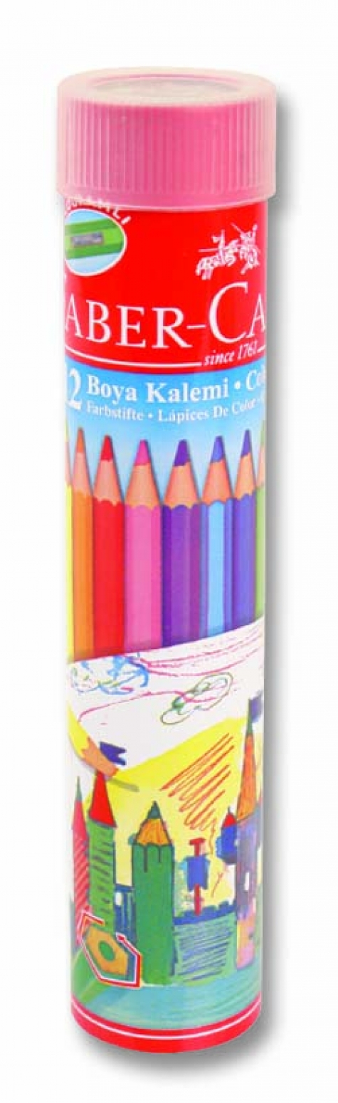 FABER KURU BOYA 12 RENK METAL TÜP 116512