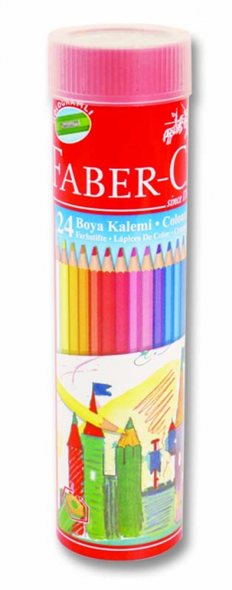 FABER KURUBOYA 24 RENK METAL TÜP 116524