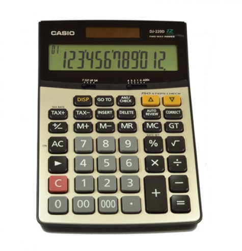 CASIO DJ-220D HESAP MAKİNASI 12 HANE