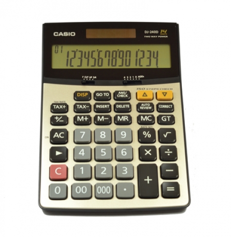 CASIO DJ-240D HESAP MAKİNASI 14 HANE