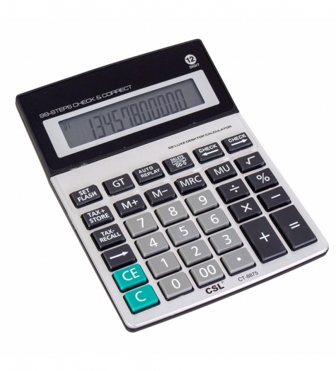 CSL HESAP MAKİNESİ MASAÜSTÜ 12 HANE CT-8875