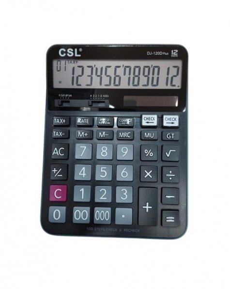 CSL HESAP MAKİNESİ MASAÜSTÜ 12 HANE PLUS BÜYÜK BOY DJ-120D
